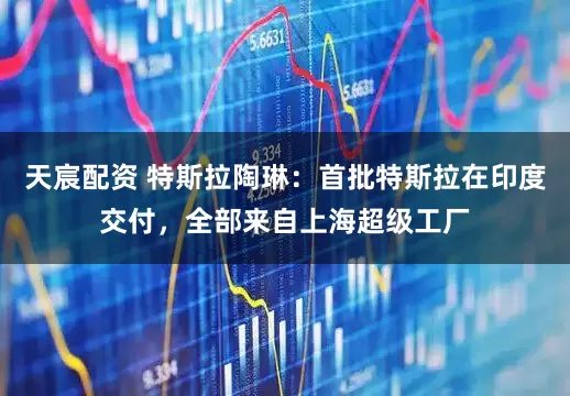 天宸配资 特斯拉陶琳:首批特斯拉在印度交付,全部来自上海超级工厂